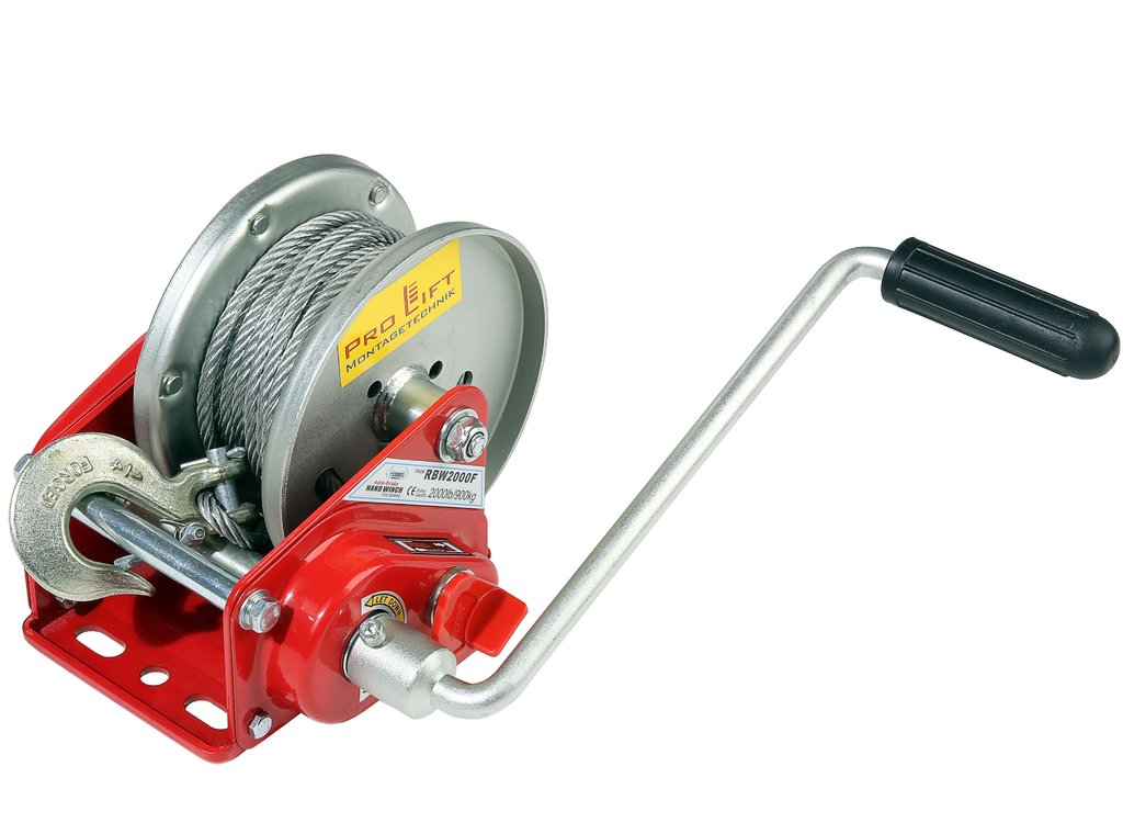 Smooth Action 2500LBS with 10m Steel Wire Rope Lifting Tools Hand Crank Winch Wire Heavy Duty Hand Winch Puller Truck