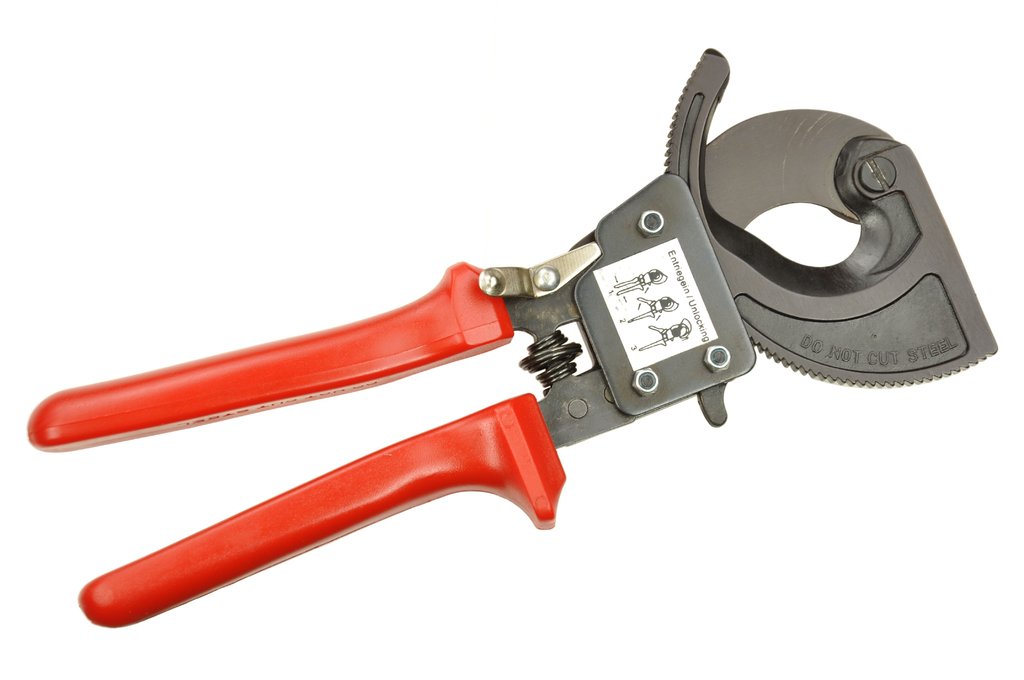 240mm² Ratchet Wire Cable Cutter Heavy Duty Hand Tool Cutt Cable up to 32mm Dia 
