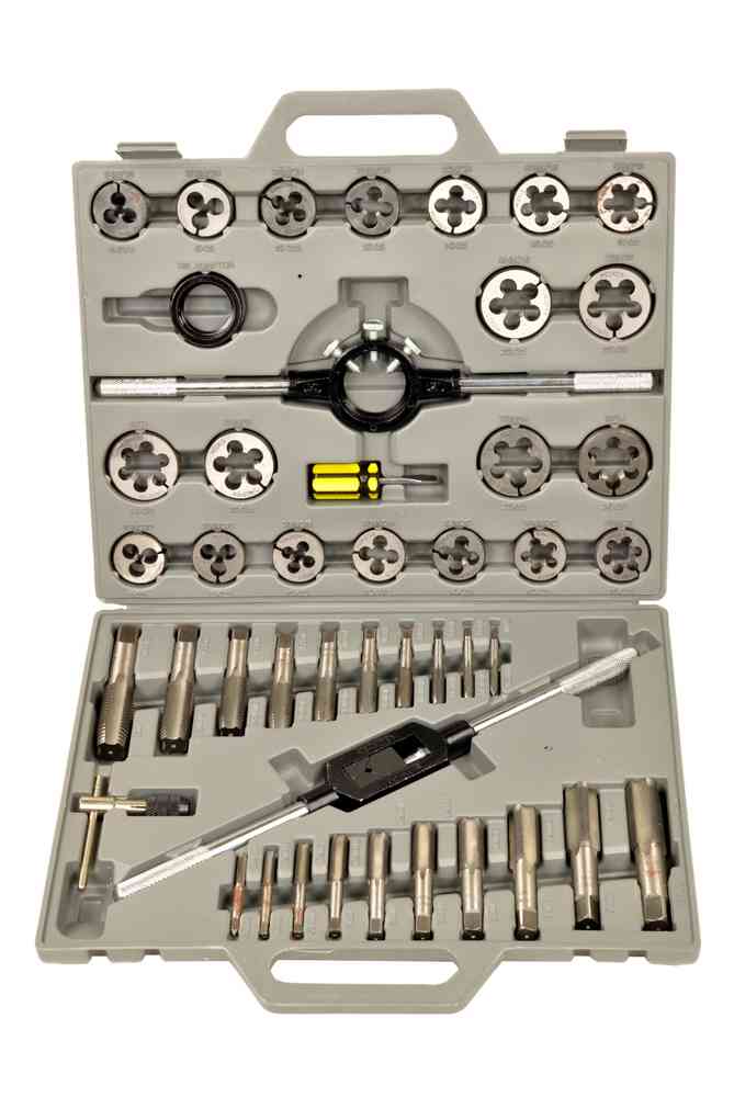 M6 M24 45Pcs Tap Die Set Kits Rethreading Tapping Tool Metric 
