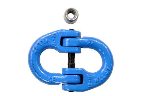 4t Verbindungsschäkel, Kettenverbinder, J, blau, 01381