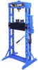 30t Werkstattpresse, Manuell + Pneumatisch, Rahmen verschweißt, blau, T30021, 01843