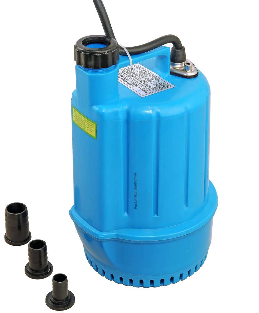 Tauchpumpe 230V 50l/min Brunnenpumpe Wasserpumpe flachsaugend blau SP100FJ 01958 
