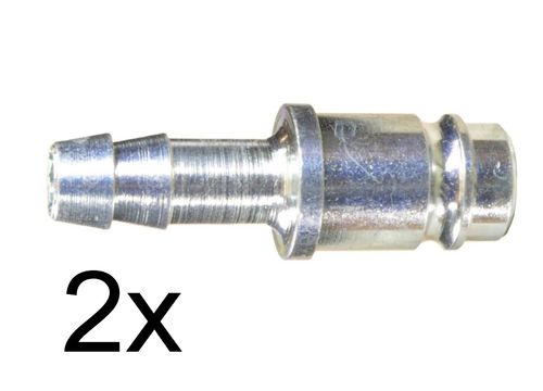 2x Magnum Schnellkupplung-Gegenstück: Männchen und Tülle für 9mm Schlauch 4100C1 - 01963