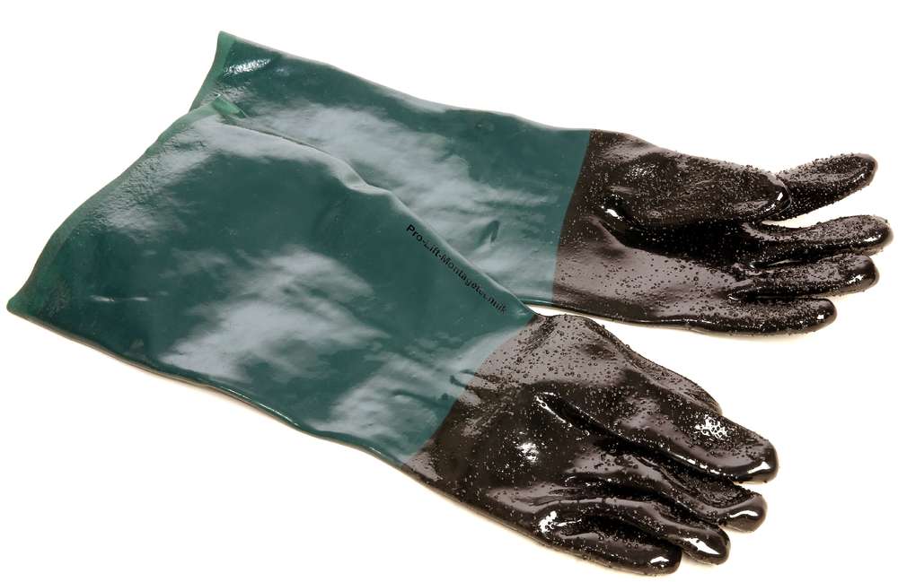 Schutzhandschuhe für Sandstrahlkabinen kurz Handschuhe für Strahlmaschine 