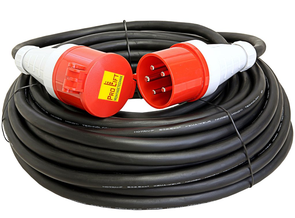 5mm2 doctor voltios ® 6848 Cable alargador EEC cable 25m 16a 5x2 