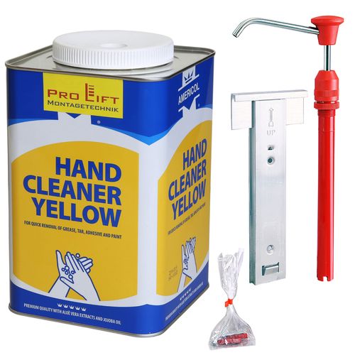 4,5l Spezial-Handreiniger Yellow mit Handpumpe + Wandhalter HC45LBYJ+HCH45B , 02328