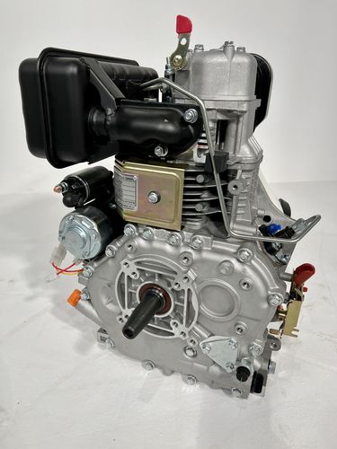 Dieselmotor 9,6PS Standmotor 418cc E-Start + Handstarter 7,1kW Motor Welle konisch - 02375