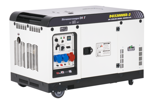 Silent Diesel Stromaggregat 20kVA 230V/400V Elektrostarter 18kW ATS mit ATS-Box DG23000SE3, 02825